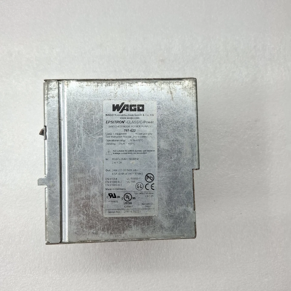 WAGO 787-622 24VDC/5A 230V/1.2A/50-60Hz Power Supply Worldwide Free Ship